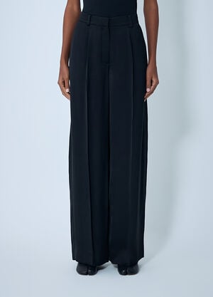 TOTEME Satin Pants Black tot0262018