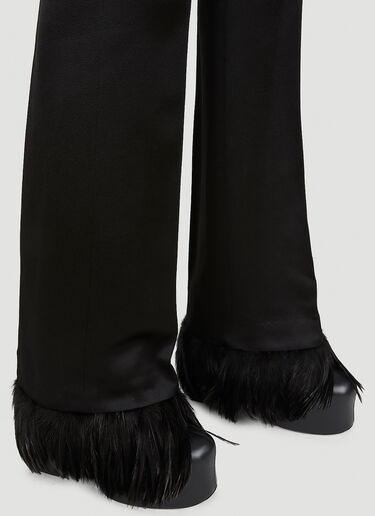 Saint Laurent Feather Cuff Pants Black sla0248007