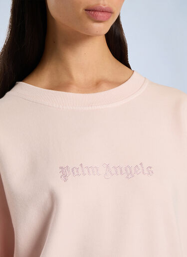 LN-CC® - Palm Angels: Stud Logo Crew - Pink Palm Angels Stud Logo Crew Pink pma0266220