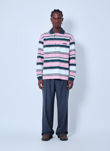 LN-CC® - Lacoste: Runway Straight Fit Tailored Jacquard Pants - Blue Lacoste Runway Straight Fit Tailored Jacquard Pants Blue lac0166009