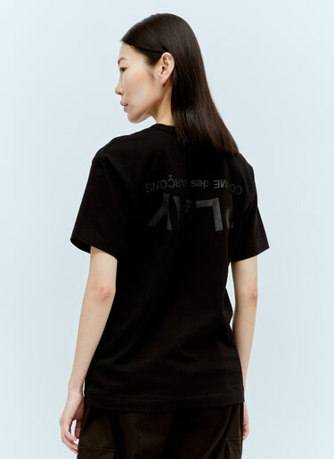 Comme Des Garçons PLAY ロゴプリントTシャツ ブラック cpl0356006