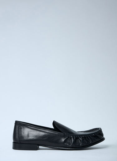 Leather Loafers Miu Miu Leather Loafers Black miu0263022