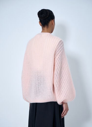 TOTEME Open Knit Cardigan Pink tot0264009