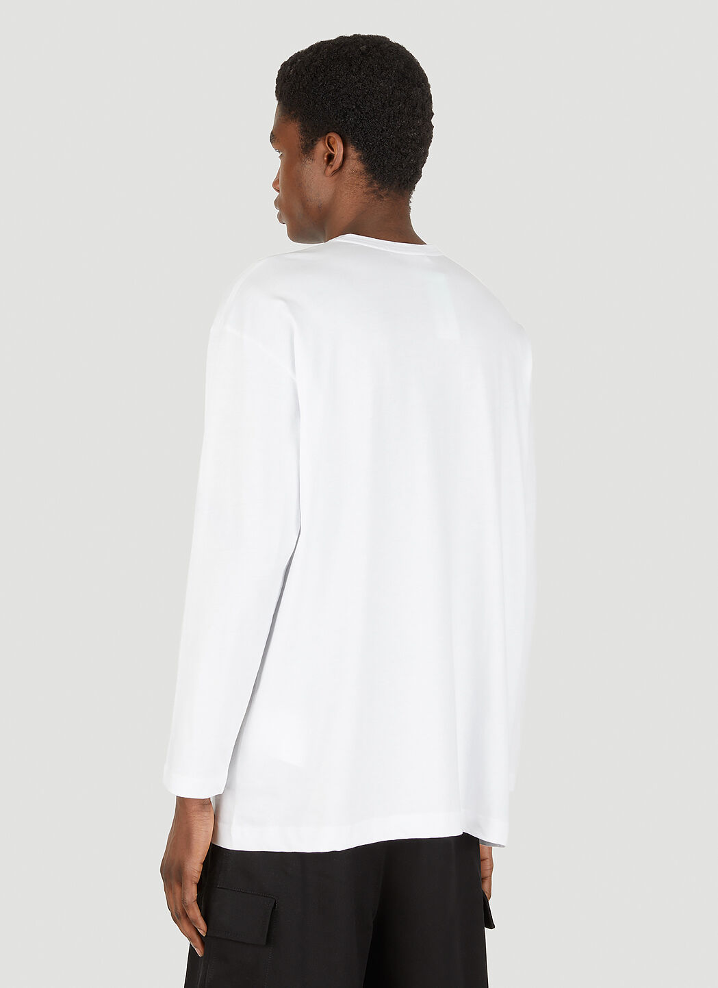 Comme des Gar ons SHIRT CDG Long Sleeve Big T Shirt in White LN CC