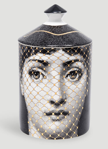 Fornasetti Golden Burlesque Small Scented Candle Black wps0670287
