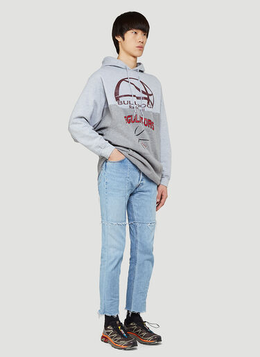 Bonum Contrast-Panel Hooded Sweatshirt Grey bon0344015