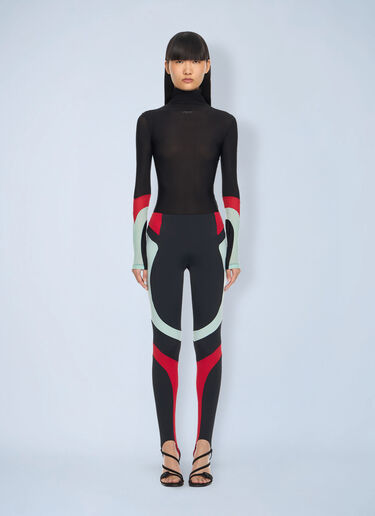 Off-White Color Block Leggings Black ofw0264036