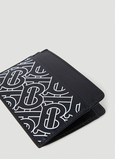 Burberry Monogrammed Card Holder Black bur0147153