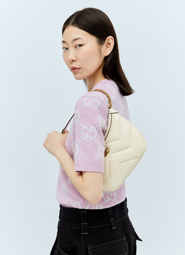 GG Marmont Small Shoulder Bag Gucci GG Marmont Small Shoulder Bag White guc0255141
