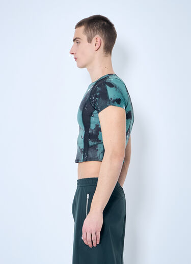RUNNING ORDER Printed Casey Top Green run0359003