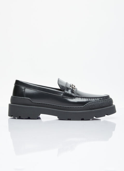 Gucci インターロッキング G レザーローファー ベージュ guc0154024