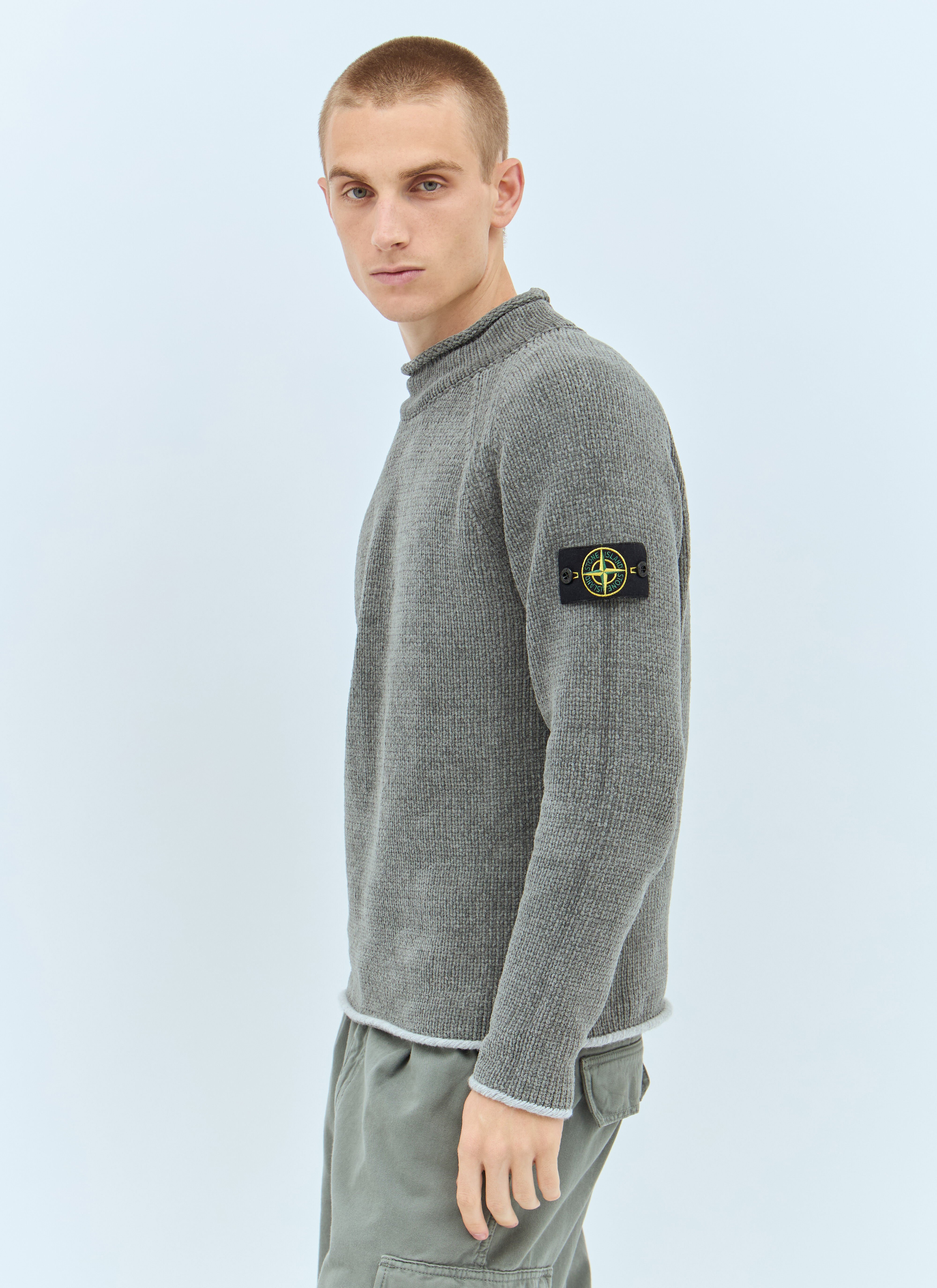 Stone island logo sweater top