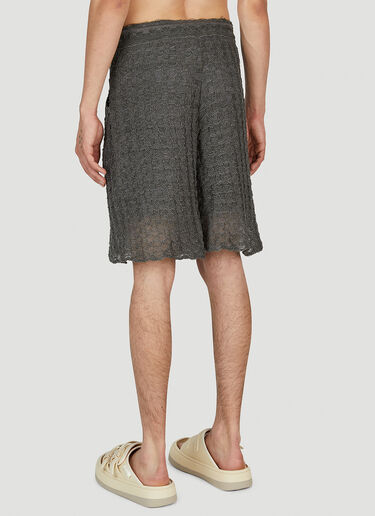 Popcorn Open Stitch Shorts Isa Boulder Popcorn Open Stitch Shorts Grey isa0151004