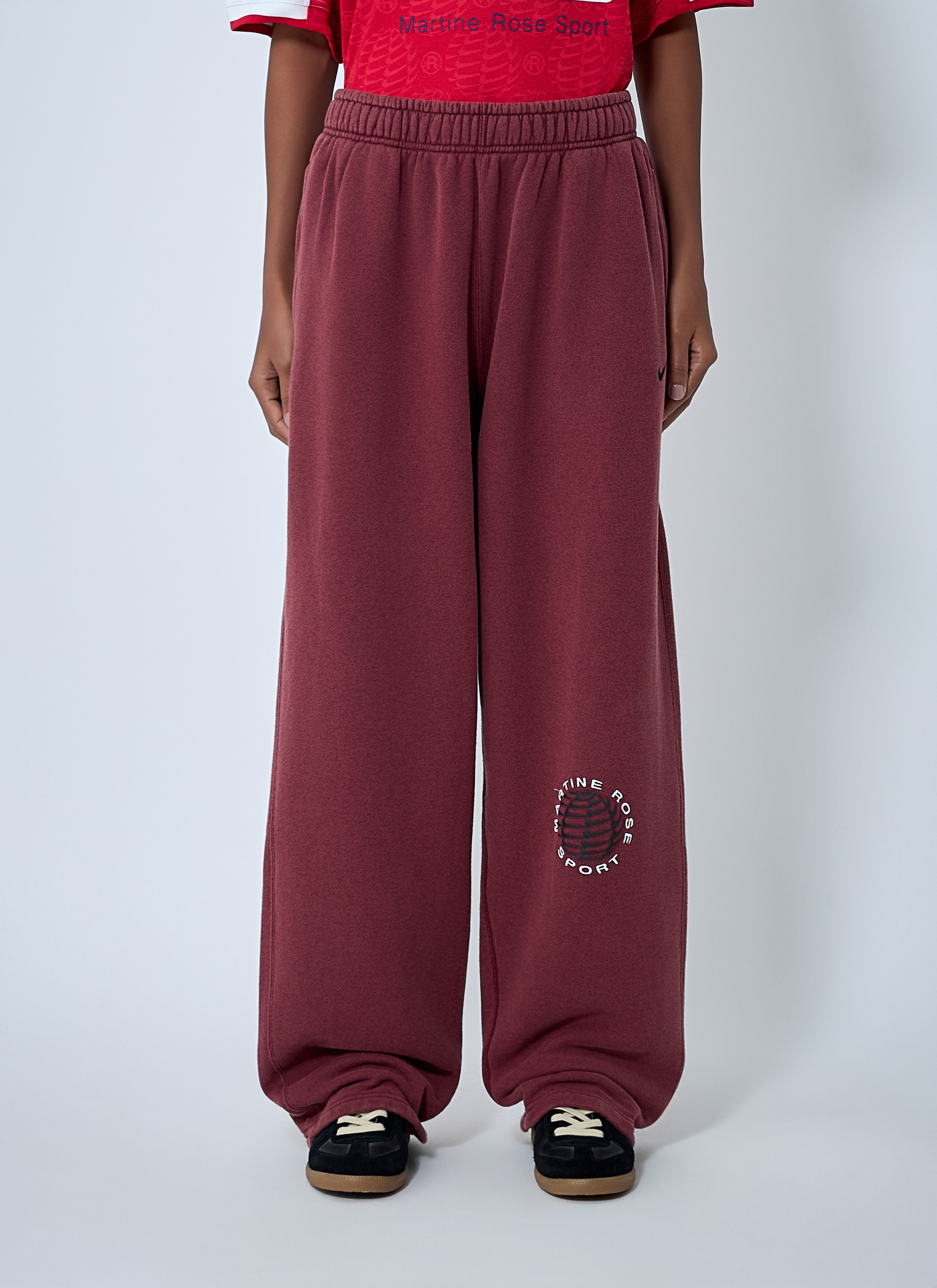 Nike x Martine Rose Women's' Logo Motif Track Pants in Red | LN-CC®
