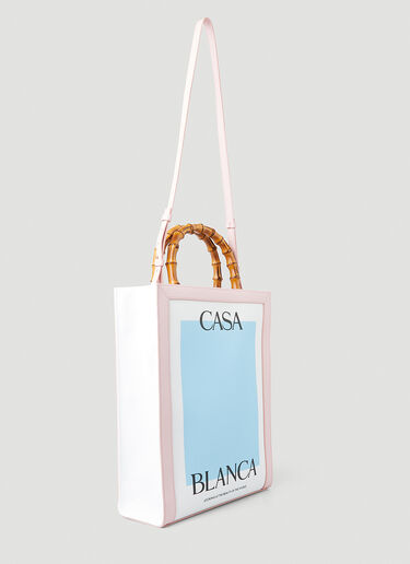 Bamboo Handle Tote Bag Casablanca Bamboo Handle Tote Bag Pink cbl0250014
