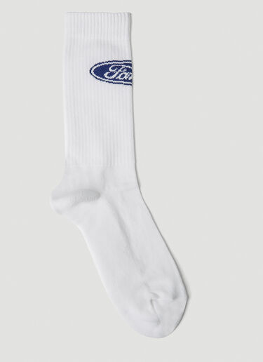 Sky High Farm Workwear Quil Lemons Socks White skh0352003