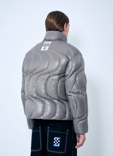 8 Moncler Palm Angels Haunani Short Down Jacket Grey mpa0359001