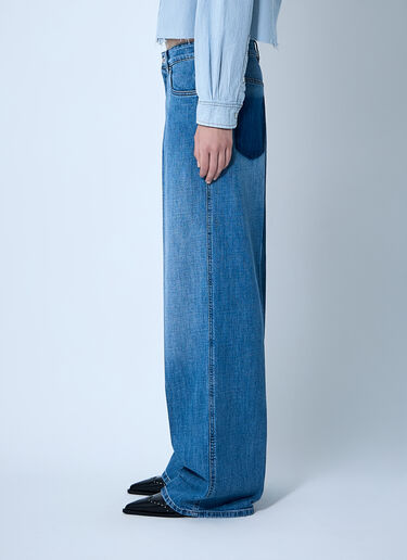 Miu Miu Logo Motif Jeans Denim miu0261013