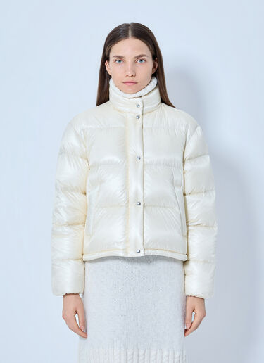 LN-CC® - Moncler: Tepice Short Down Jacket - White Moncler Tepice Short Down Jacket White mon0266037