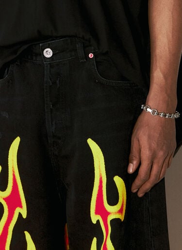 VETEMENTS 파이어 빅 셰이프 진 레드 vet0156010