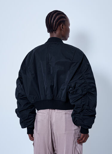 LN-CC® - Rick Owens: Secchia Cropped Flight Bomber Jacket - Black Rick Owens Secchia Cropped Flight Bomber Jacket Black ric0265006