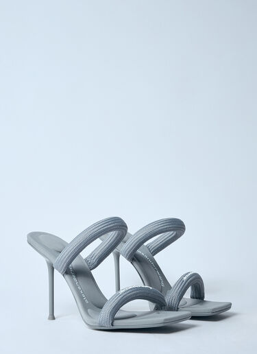 Alexander Wang Julie Tubular Heeled Sandals Grey awg0259033