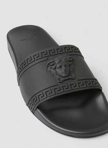 Versace Palazzo Slides Black ver0149046