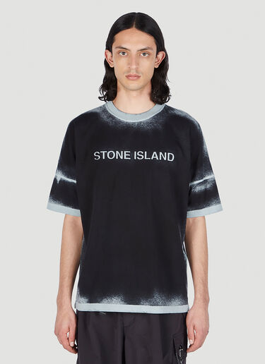 Spray Painted T-Shirt Stone Island Spray Painted T-Shirt Navy sto0152008