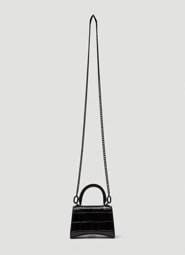 Balenciaga [아워글래스]  미니 탑 핸들 백 블랙 bal0245046