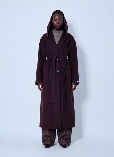 LN-CC® - Sportmax: Olmo Wool Coat - Brown Sportmax Olmo Wool Coat Brown spx0266005