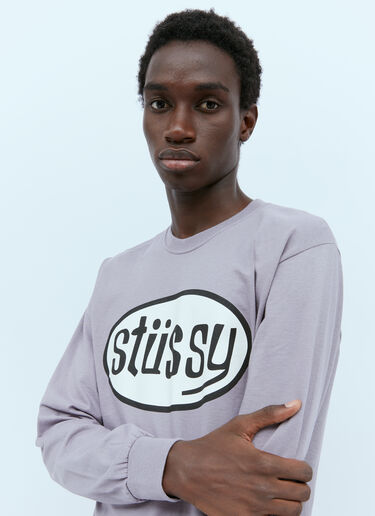 Stüssy Pitstop Long Sleeve T-Shirt Purple sts0152076