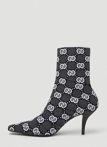 Gucci GG Knit Boots Black guc0251083