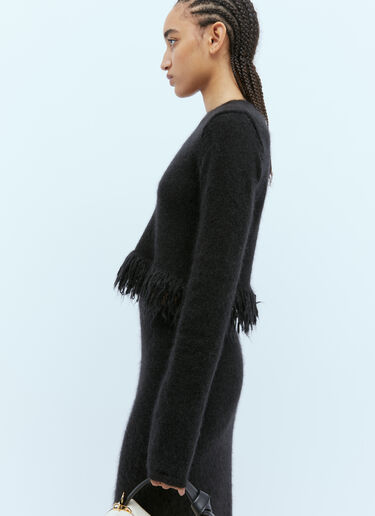 フリンジヘムセーター JW Anderson フリンジヘムセーター ブラック jwa0254005