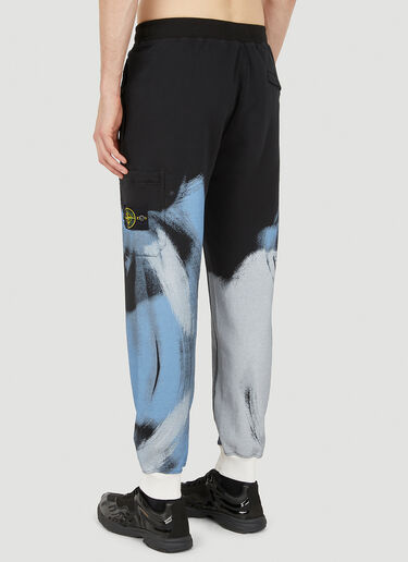 Graphic Print Track Pants Stone Island Graphic Print Track Pants Black sto0150031