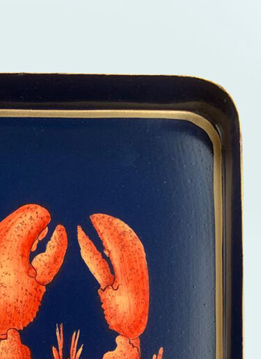 Les-Ottomans Lobster Iron Tray Blue wps0691532