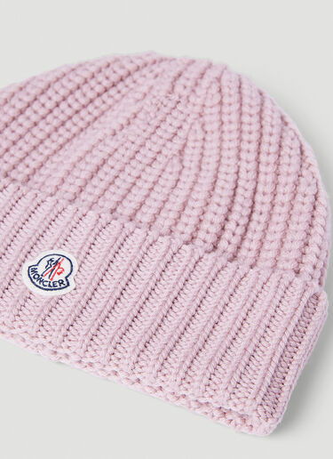 Moncler Wool Beanie Hat Pink mon0254034