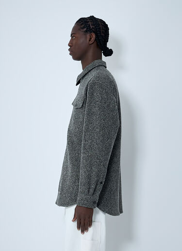 Herringbone Zip Jacket Dries Van Noten Herringbone Zip Jacket Grey dvn0162009