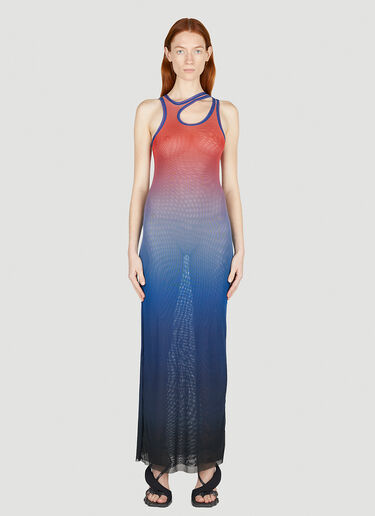 Ottolinger Mesh Tank Maxi Dress Blue ott0251032