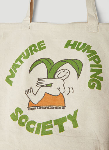 Carne Bollente Nature Humping Society Tote Bag Cream cbn0348015