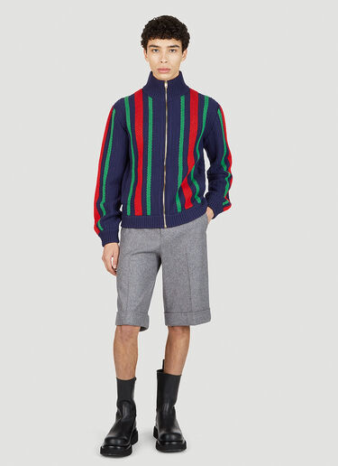 Gucci 웹 봄버 재킷 다크 블루 guc0151036
