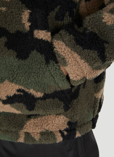 Valentino Camouflage Fleece Jacket Green val0149007