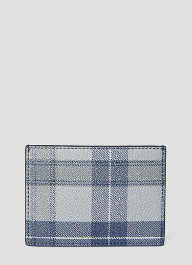 Tartan Check Cardholder Thom Browne Tartan Check Cardholder Light Blue thb0150010