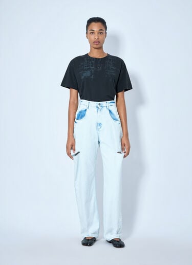 Maison Margiela Cutout Denim Trousers Blue mla0265008