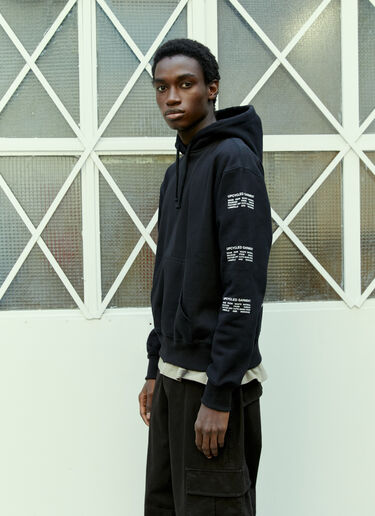 Upcycled Plant-Based Hooded Sweatshirt Space Available Upcycled Plant-Based Hooded Sweatshirt Black spa0354009