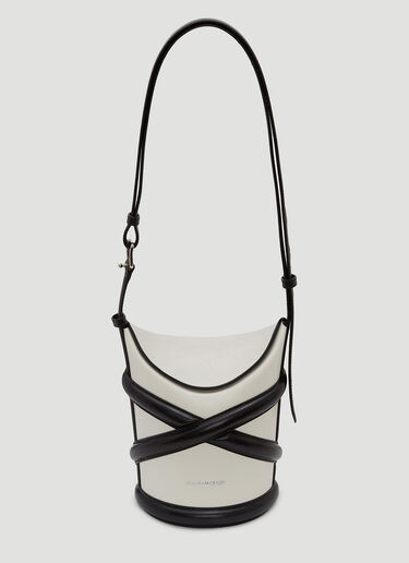 Alexander McQueen The Curve Small Shoulder Bag White amq0244012
