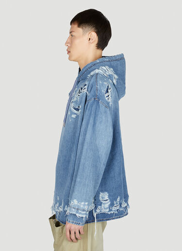 Diesel D-UM 牛仔连帽运动衫 蓝色 dsl0151002