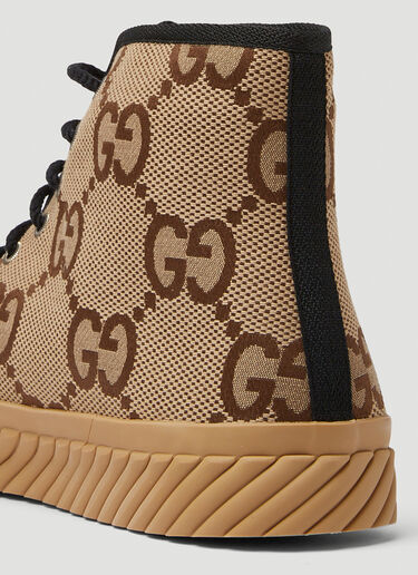 Gucci Tortuga High Top Sneakers Camel guc0150185