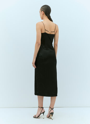 Jacquemus La Robe Notte Midi Dress Black jac0256010
