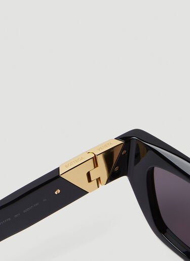 Bottega Veneta Geometric Cat Eye Sunglasses Black bov0249134
