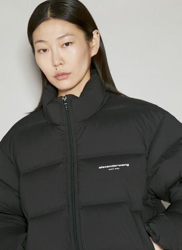 Alexander Wang Cropped Puffer Down Jacket Black awg0254001